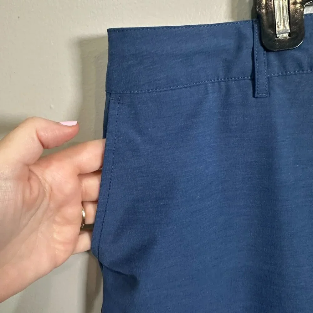 Faherty Belt Loop All Day Shorts Casual Comfort Blue Men's Size 38 Chino